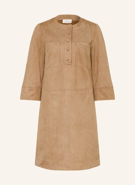 CARTOON Dress with 3/4-length sleeves CAMEL