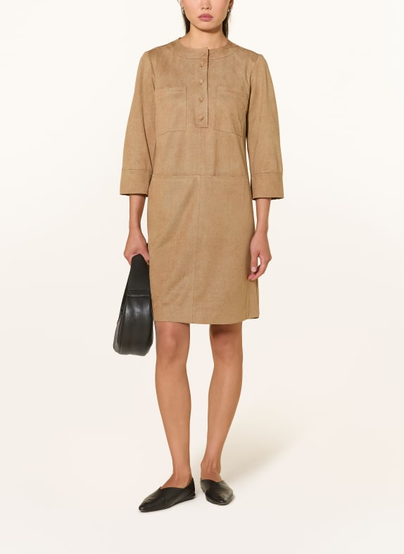 CARTOON Kleid mit 3/4-Arm CAMEL