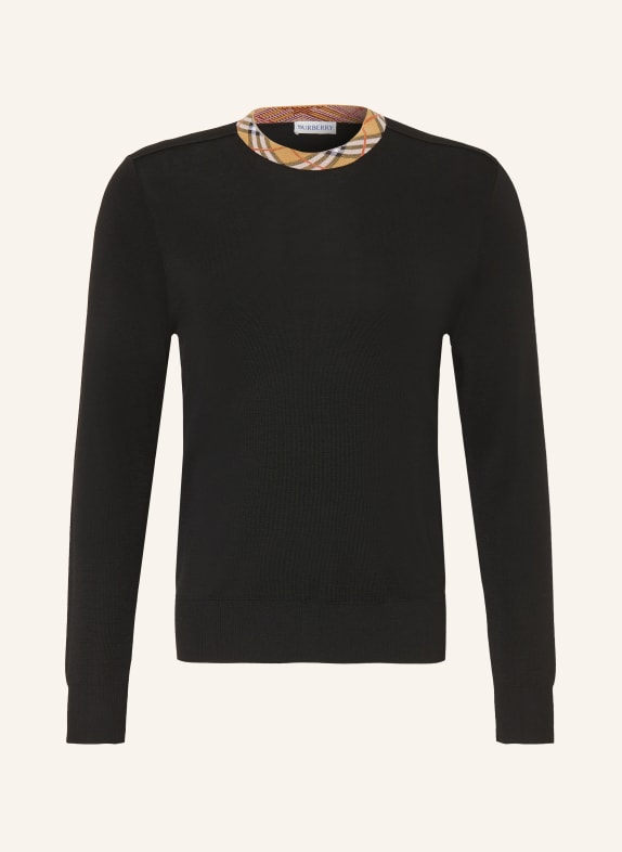 BURBERRY MICHAEL Sweater BLACK / BEIGE / WHITE