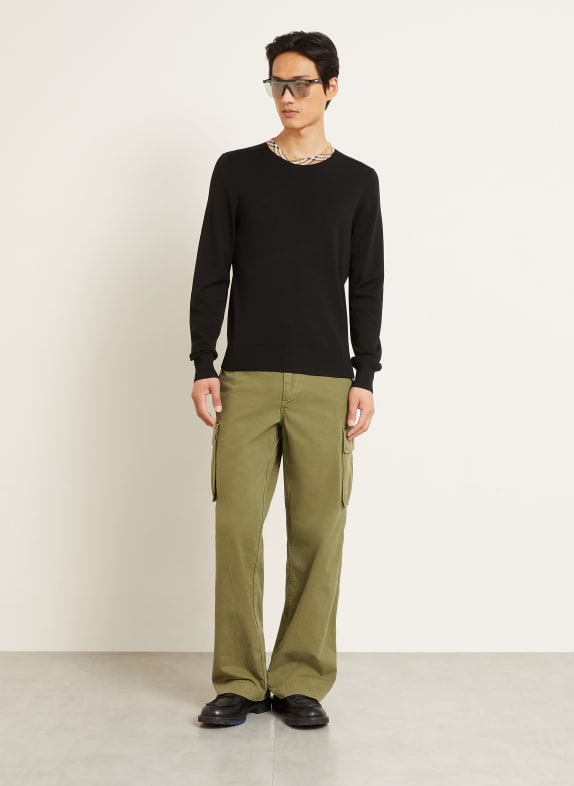 BURBERRY Svetry MICHAEL ČERNÁ / BÉŽOVÁ / BÍLÁ