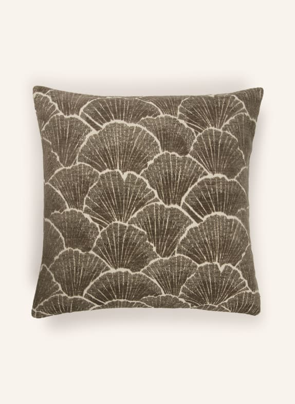 PROFLAX Housse de coussin décorative ONDA KAKI / CRÈME