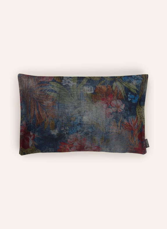 PROFLAX Housse de coussin décorative OASI BLEU FONCÉ / ROUGE / VERT