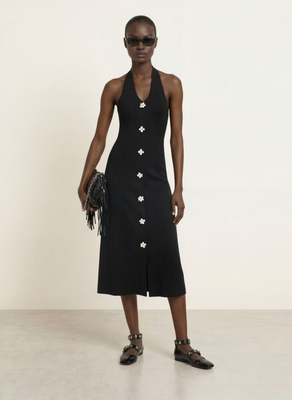 maje Strickkleid SCHWARZ