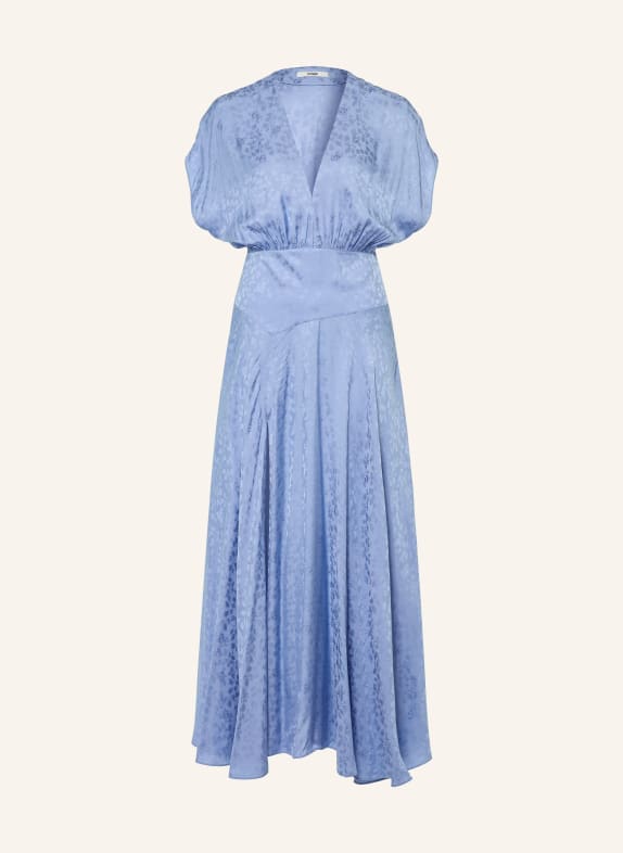 maje Jacquard-Kleid HELLBLAU