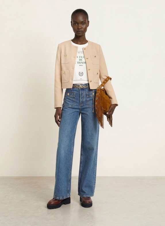 maje Wide Leg Jeans 0201 BLUE