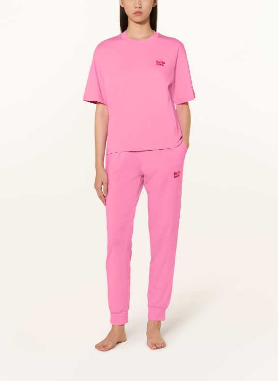 mey Pyjamasbyxor i serien SOLID LOVE ROSA / RÖD