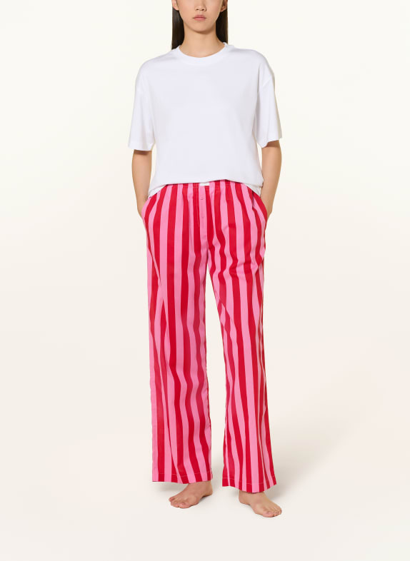 mey Pyjamasbyxor i serien HAPPY STRIPES ROSA / RÖD