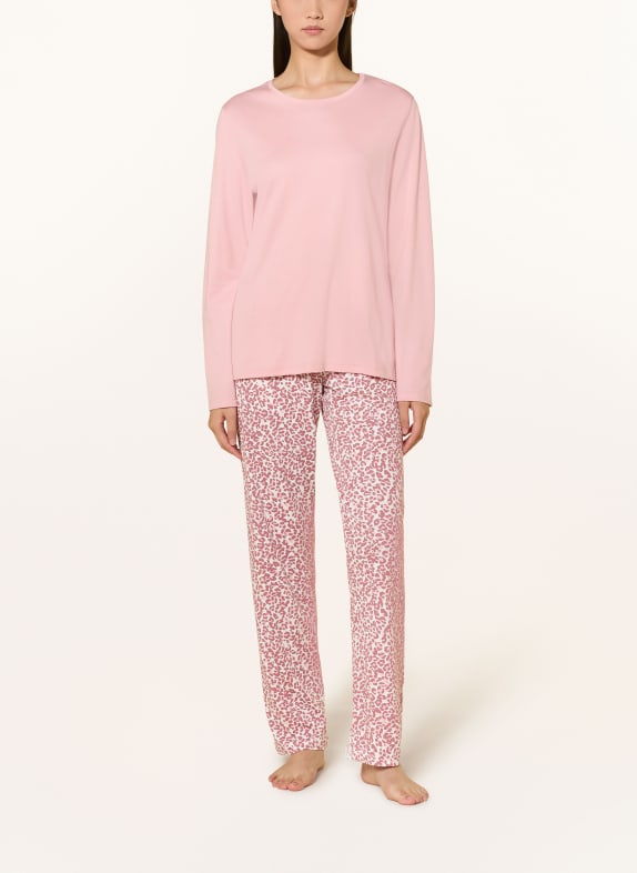 mey Pyjamas-serien SLEEPY LEO ROSÉ / GAMMALROSA / VIT