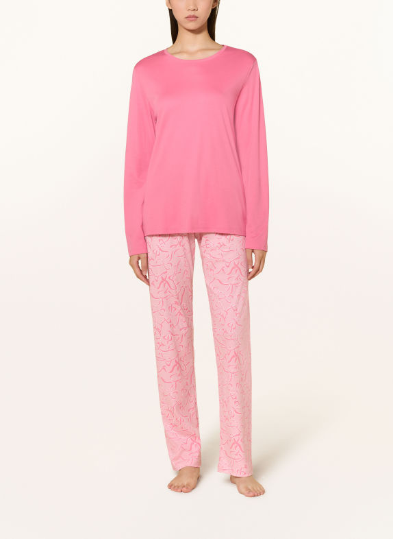 mey Seria de pijamale BERRY LOOPS ROZ / ROZ DESCHIS / ALB