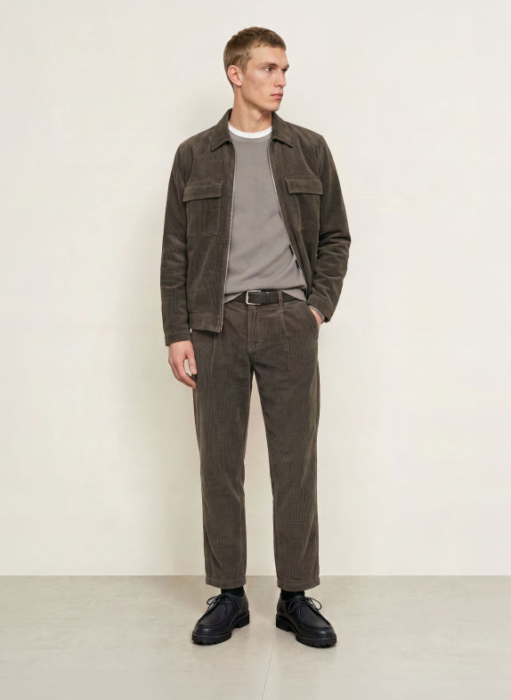 Marc O'Polo Cordhose OSBY Tapered Fit DUNKELGRAU