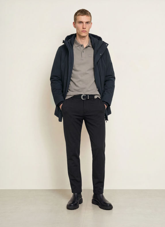 Marc O'Polo Jerseyhose MOROT JOGGER DUNKELBLAU