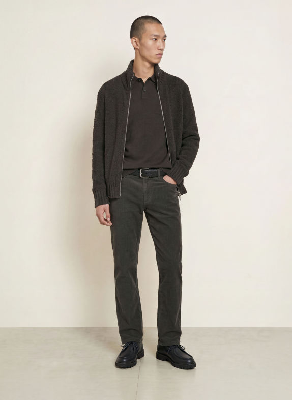 Marc O'Polo Strickjacke DUNKELBRAUN