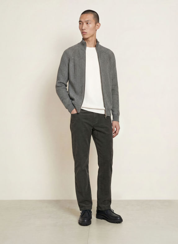 Marc O'Polo Cardigan DARK GRAY / ECRU