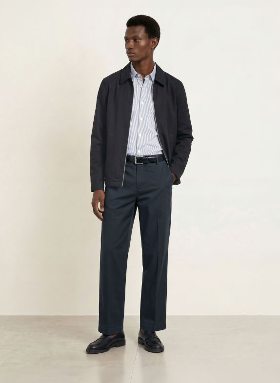 Marc O'Polo Hemd Regular Fit BLAUGRAU / WEISS
