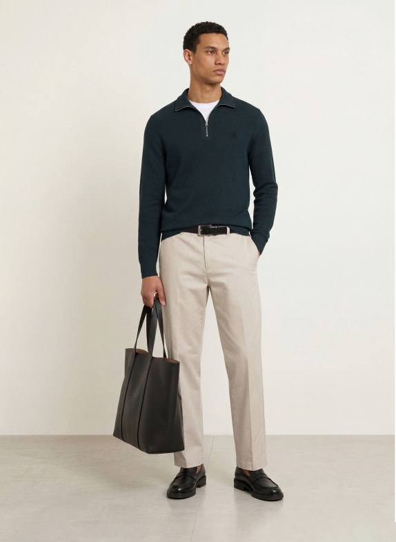 Marc O'Polo Pull col zippé GRIS FONCÉ