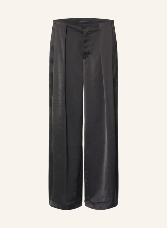 ALLSAINTS Marlenehose LOLA aus Satin SCHWARZ