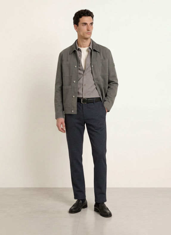 Marc O'Polo Pantaloni chino STIG JOGGER cu croială ajustată GRI ÎNCHIS / GRI