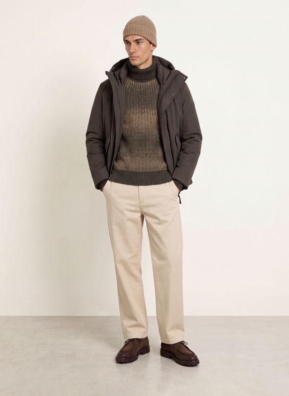 Marc O'Polo Turtleneck sweater BEIGE / DARK BROWN