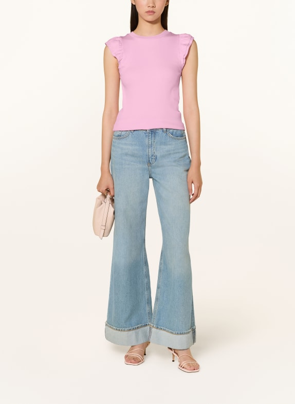 Rich & Royal Top met volants ROZE