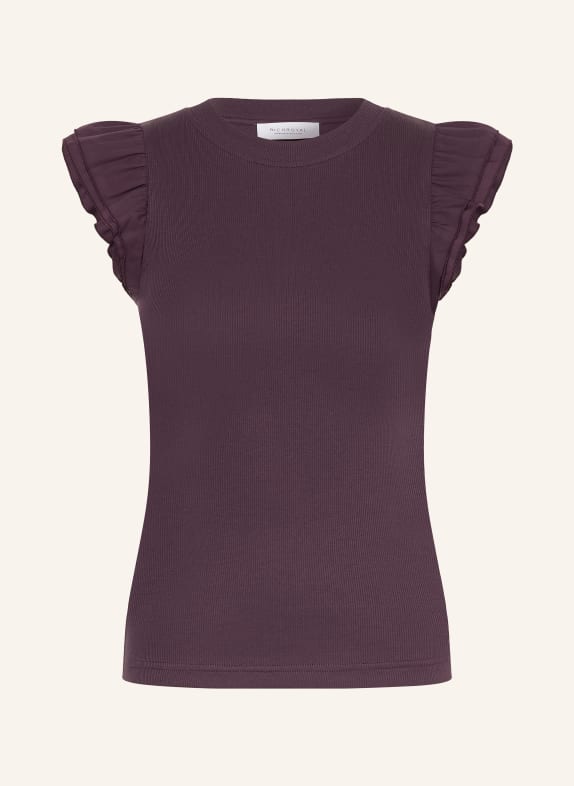 Rich & Royal Top à volants LILAS FONCÉ