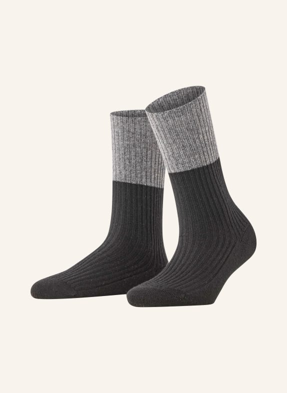 FALKE Chaussettes COSY WOOL avec fil pailleté 3000 BLACK