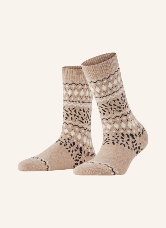 FALKE Chaussettes COSY WOOL 4091 beige mel.