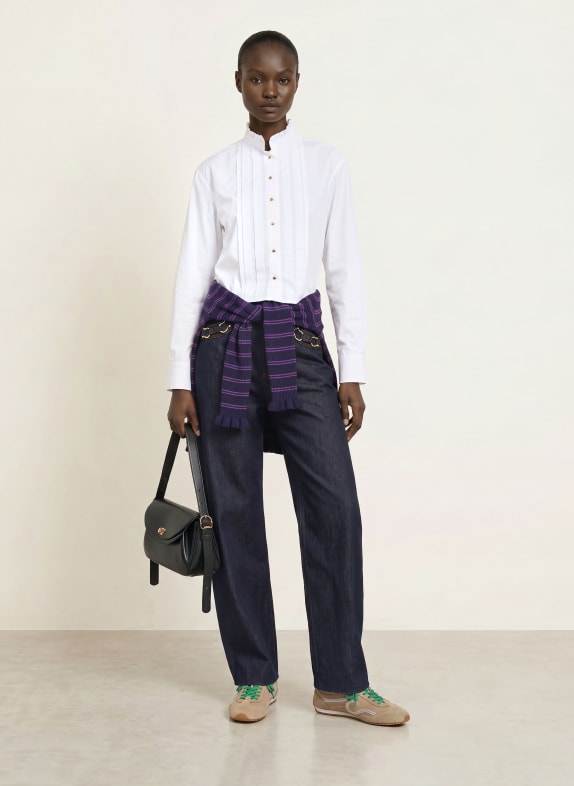 SANDRO Bluse WEISS