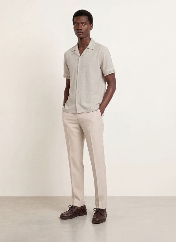 REISS Resort-overhemd DORNIE Comfort Fit WIT / ZWART