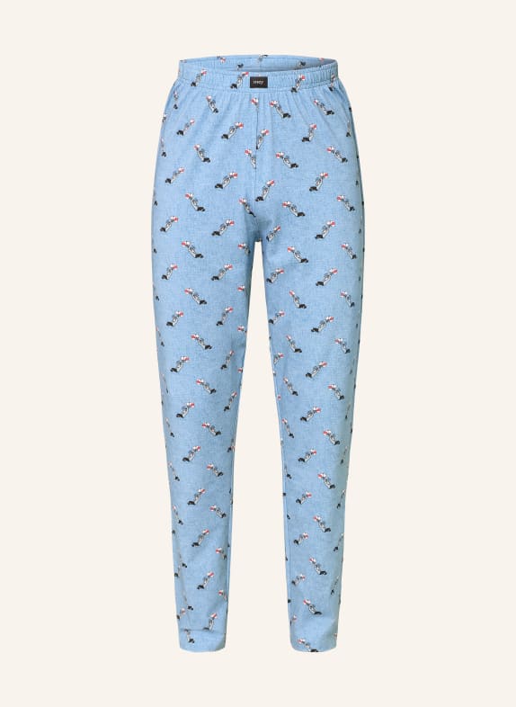 mey Pajama bottoms Collection: mey × LORIOT LIGHT BLUE / RED / WHITE