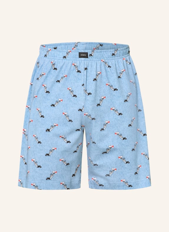 mey Pyjamashorts-serie mey × LORIOT LICHTBLAUW / ROOD / WIT