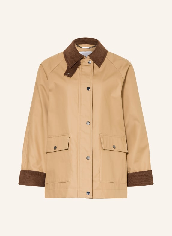 HOBBS GABBY Jacket BEIGE / DARK BROWN