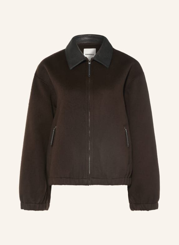 SANDRO Blouson DUNKELBRAUN