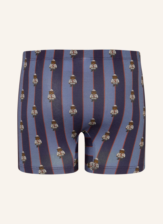 mey Boxershorts Serie RANGER PATROL DUNKELBLAU / BEIGE / DUNKELROT