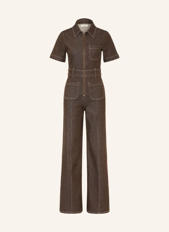 REISS Combinaison DANIE MARRON FONCÉ