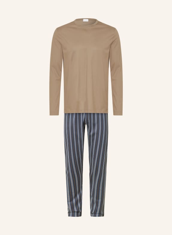 mey Pyjama-serie SERIOUSLY STRIPES TAUPE / GRIJS / BLAUW