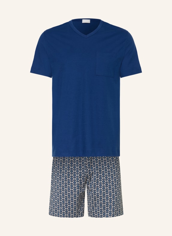 mey SMART CHAINS Short Pajama Set BLUE / DARK BLUE / WHITE