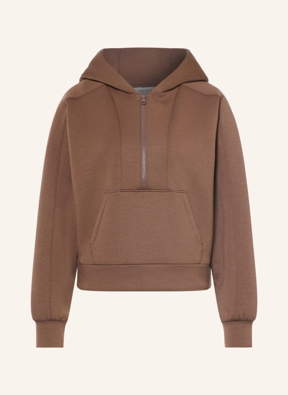 REISS LOCKIE Hoodie DARK BROWN