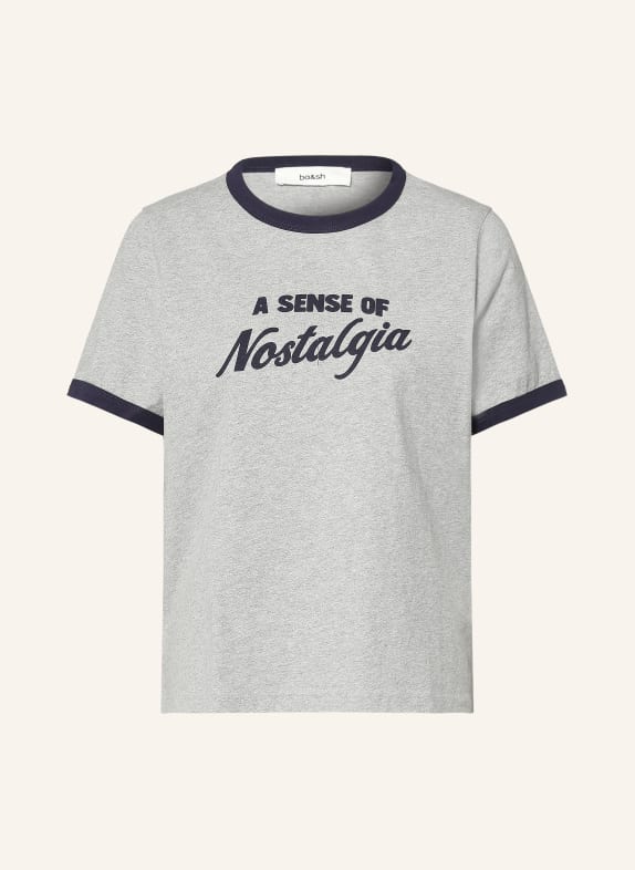 ba&sh T-Shirt ROSTA GRAU / DUNKELBLAU
