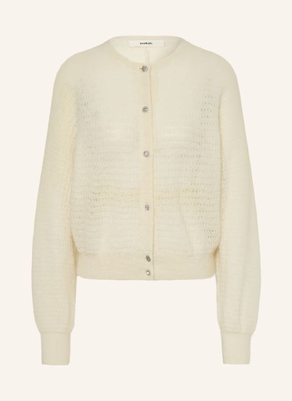 ba&sh Strickjacke ISOLAR mit Alpaka und Mohair WEISS