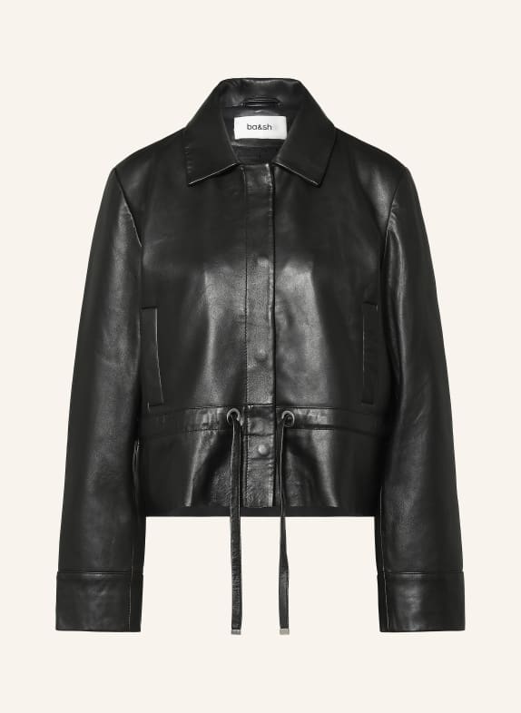 ba&sh Lederjacke MANITA SCHWARZ