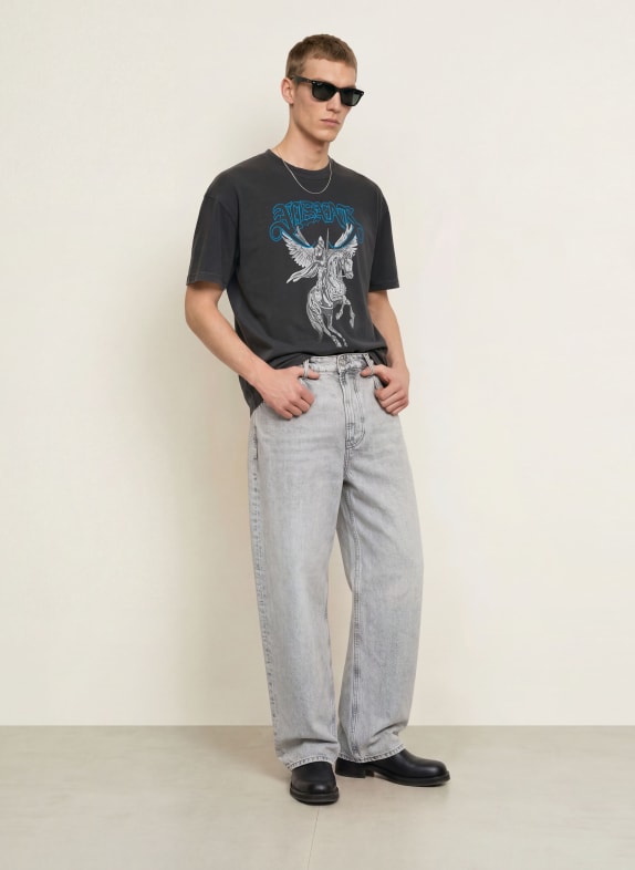 ALLSAINTS T-shirt VANGUARD DONKERGRIJS / GRIJS / BLAUW
