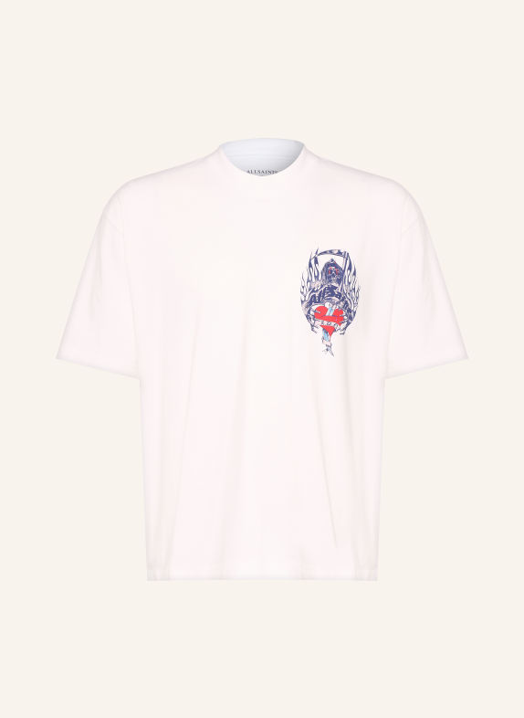 ALLSAINTS T-shirt SCIMITAR BLANC / ROUGE / BLEU FONCÉ