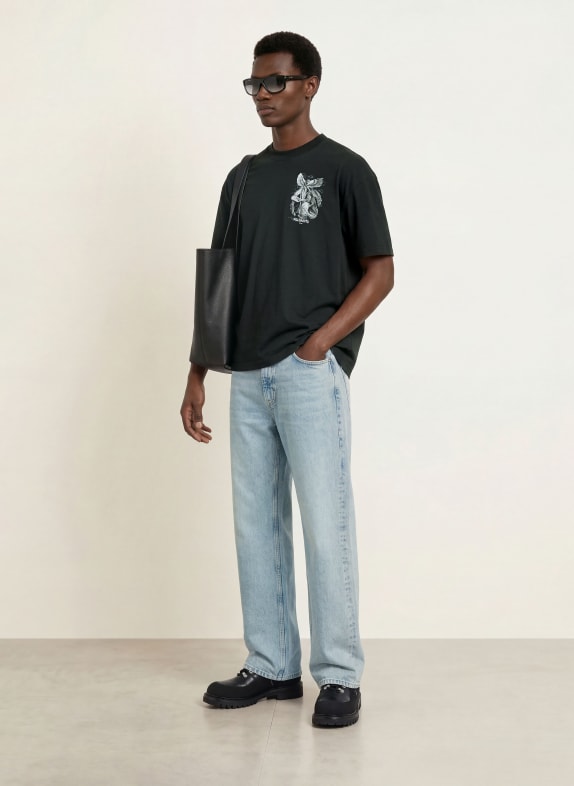 ALLSAINTS T-shirt SERAPH DONKERGRIJS