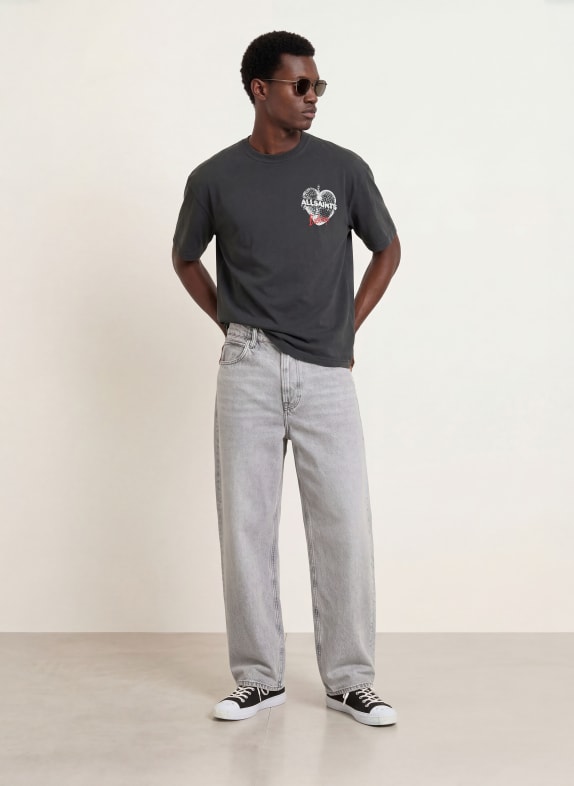 ALLSAINTS T-shirt REFLECT DONKERGRIJS / ROOD / WIT