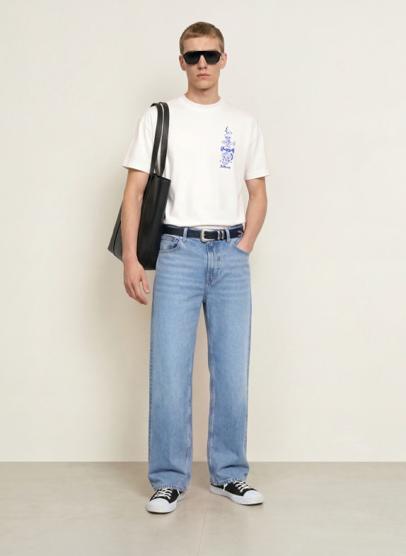 ALLSAINTS T-shirt IGNIS WIT / BLAUW