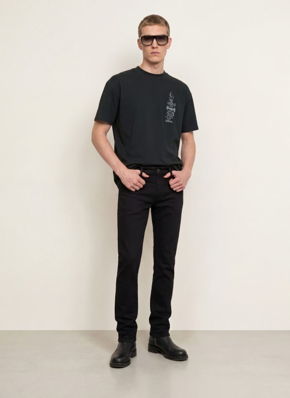 ALLSAINTS T-shirt IGNIS DONKERGRIJS / GRIJS