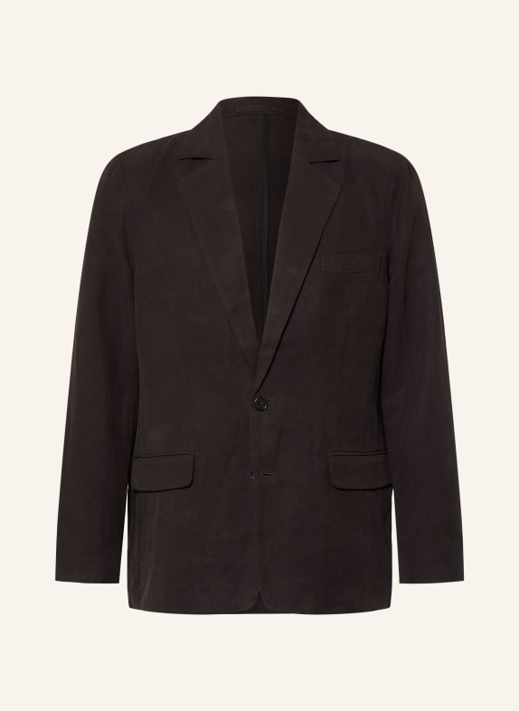 ALLSAINTS Veston MARKO coupe régulière en lin MARRON FONCÉ