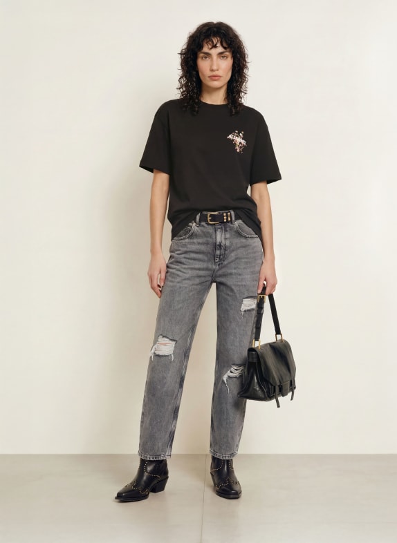 ALLSAINTS T-shirt VALEN ETTA ZWART