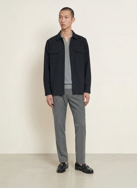 REISS Overhemd PESHI Comfort Fit DONKERBLAUW