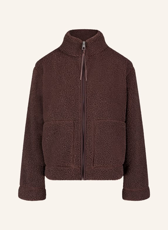 CARTOON Plush Jacket DARK BROWN